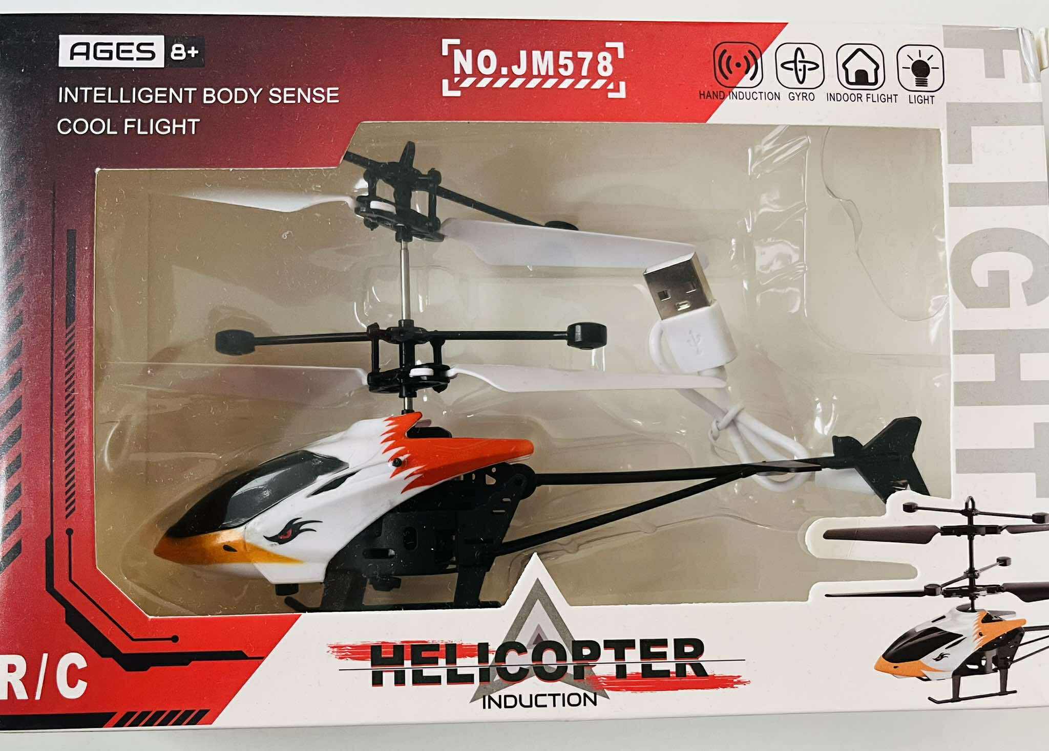 HELIKOPTER INDUKCYJNY - REAGUJE NA DOTYK DŁONI NA USB - obrazek 4
