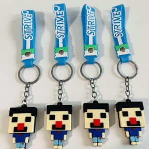 BRELOK GUMOWY FIGURKA PIXELOWA 1 SZTUKA