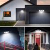 LAMPA SOLARNA LED Z 3 GŁOWICAMI OGRODOWA ZEWNĘTRZNA CZUJNIK RUCHU PILOT - obrazek 2