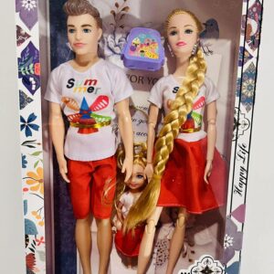 ZESTAW LALEK RODZINA – HAPPY TIME – MAMA, TATA, DZIECKO + AKCESORIA