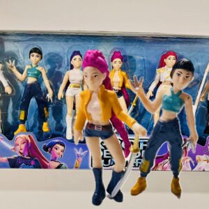 Figurki KPOP DEMON HUNTERS Zestaw 6 SZT RUMI JINU ŁOWCZYNIE DEMONÓW