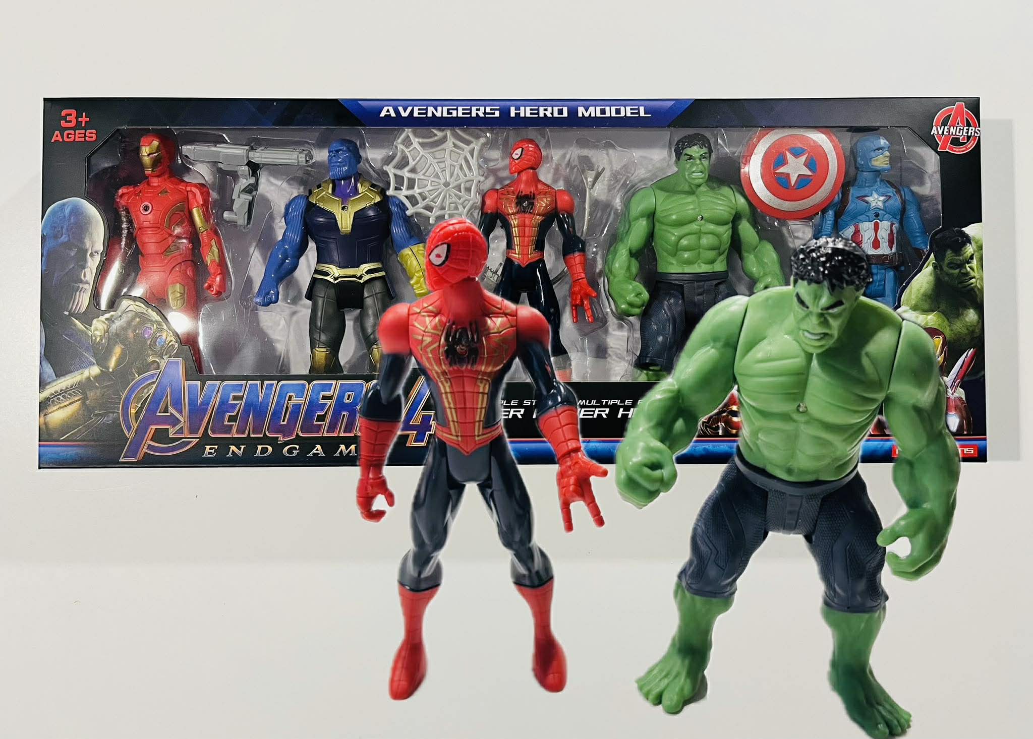 ZESTAW FIGUREK AVENGERS FIGURKI SPIDERMAN HULK IRON MAN DUŻE POSTACIE