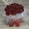 Elegancki Flower Box z Czerwonymi Różami Dla Kobiet Bukiet Prezent Glamour - obrazek 3