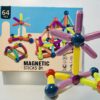 Klocki magnetyczne zestaw 64 el. dla dzieci 3 lata + - obrazek 6