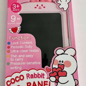 Tablet graficzny LCD + rysik do rysowania LCD 9” RABBIT Z USZKAMI – RÓŻOWY