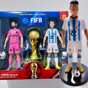 ZESTAW FIGUREK PIŁKARZY – 2 SZTUKI + AKCESORIA PIŁKARZE PIŁKARSKI FOOTBALL